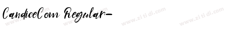 CandiceCom Regular字体转换